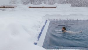 basen zimą